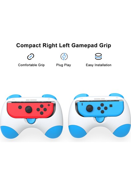 2 Adet Oyun Kolları Tak Çalıştır Video Oyunları Oynama Sağ Sol Oyun Gamepad Braketi (Yurt Dışından)