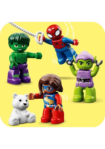 DUPLO® Marvel Örümcek Adam ve Arkadaşları: Lunapark Macerası 10963 - 2 Yaş ve Üzeri Çocuklar için Süper Kahraman Oyuncak Yapım Seti (41 Parça)