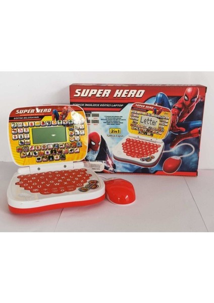 Admay Eğitim Bilgisayarı Oyuncak Laptop Türkçe - Ingilizce 100 Fonksiyonlu Eğitici Oyuncak