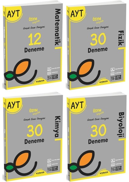 Endemik Ayt Sayısal Branş Deneme Seti ( Matematik - Fizik - Kimya - Biyoloji )