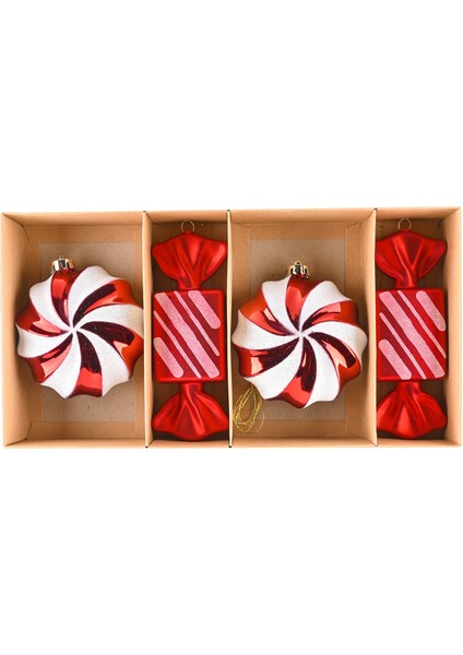 New Year Yeni Yıl Cany Pleasure 4 Parça Ağaç Süsü Seti fırsatları