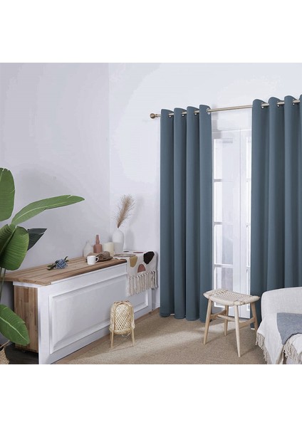 Kadife Görünümlü Fonluk Kuş Gözlü Dikim - Rustik Kullanımına Uygun - Halkalı Perde fiyatları