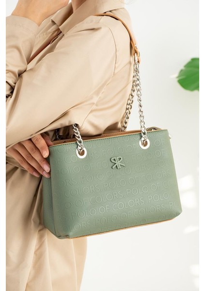 Lorin Yeşil Taba Kadın Omuz Çanta 18X26 Ebat fiyatları