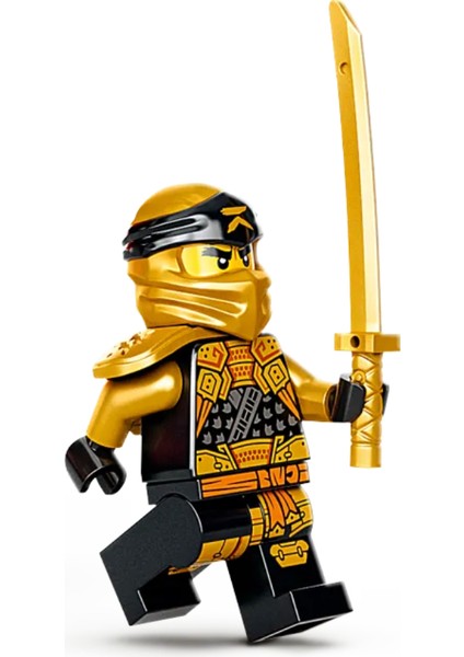 Ninjago - Cole (Golden Ninja) - Crystalized Orijinal Minifigür