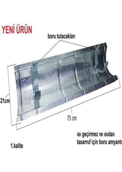 5 Li Soba Boru Üstü / Boru Isı Geçirmez / Boru Isı Koruyucu