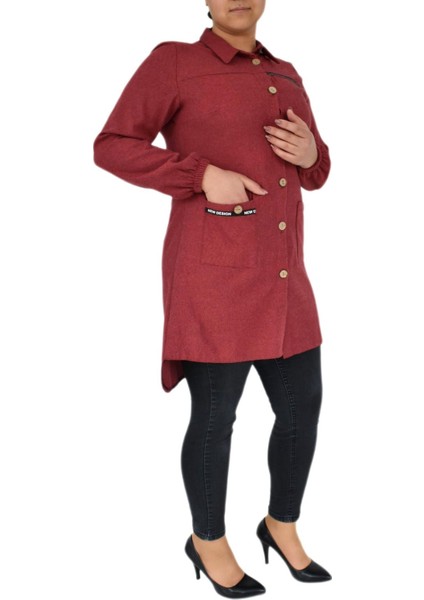 Kadın Kışlık Cepli Tunik BGL-ST02343