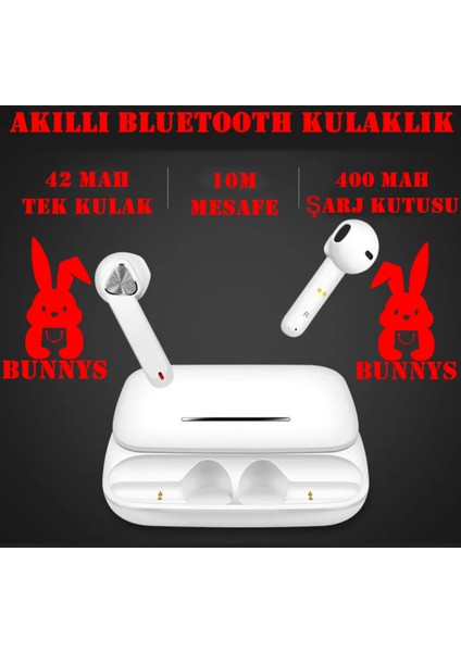 Kızaklı Kablosuz Dokunmatik Bluetooth Kulaklık Süper Kalite