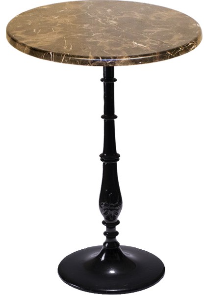 Bistro Döküm Masa (ÇIPA-6006 Werzalit Yuvarlak Q60) - Browne Mermer