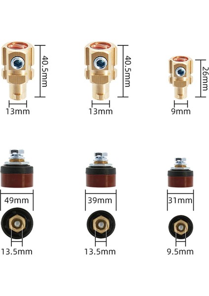 Kaynak Makinası Bağlantı Elemanı Erkek 70X95 mm