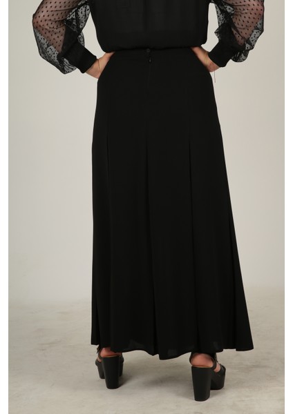 Tesettür Büyük Beden Battal Fişekli Astarlı Kloş Krep Anne Eteği fırsatları