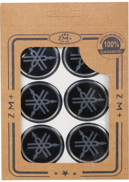 Yamaha Koruma Takozu Damla Etiket Sticker Ø39 mm Siyah-Beyaz fiyatları