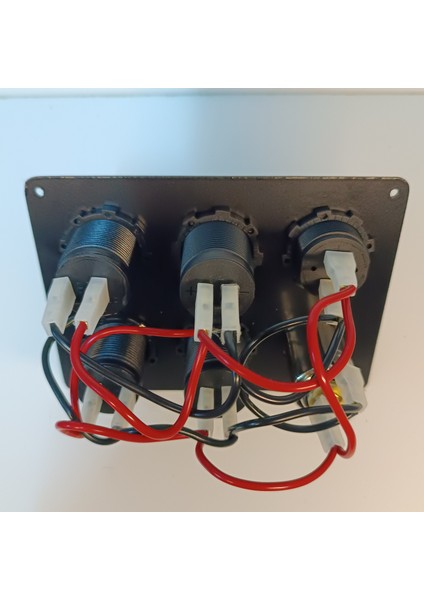 HT Marin Switch Panel Çakmak, Çift Usb, Çift Çakmaklık, Voltmetre