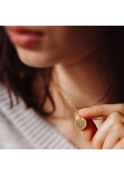 Saf Gümüş Altın Kaplama Astroloji Burç Kolyeleri Kadın Başak Burcu fırsatları