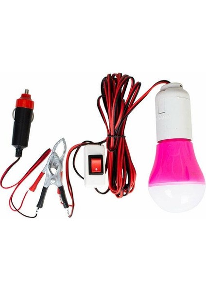 Starmax Araç Için Seyyar LED Ampul Anahtarlı 5W 12V 4mt Dc SM-2103 9075
