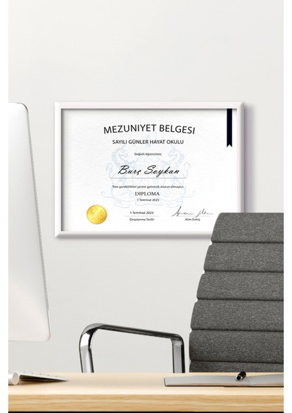 A4 Çerçeve Ucuz 21X30 Sertifika Evrak Diploma Belge Fotoğraf Çerçevesi Duvara Asılabilir Ofis indirimleri