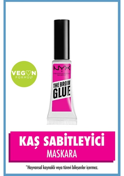 Nyx Professional Makeup The Brow Glue Instant Brow Styler - Şeffaf Kaş Sabitleyici Maskara