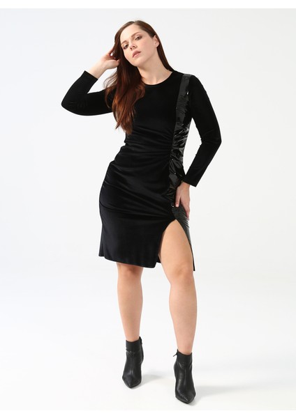 Siyah Kadın Elbise 22KSL7208 modelleri