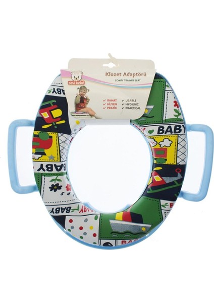 Tutmalı Klozet Adaptörü Mavi