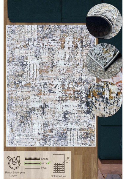 Abstract Iskandinav Jüt Dokuma Yolluk Salon Oturma Odası Mutfak Çocuk Yatak Oda Halısı