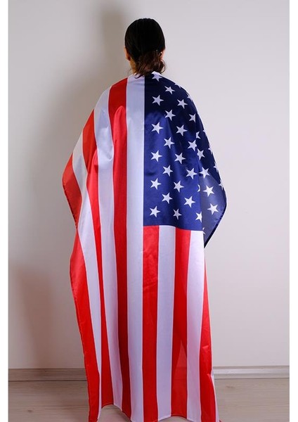 Amerika ABD Milli Gönder Bayrağı Raşel Kumaş Dijital Baskı 150x225 cm