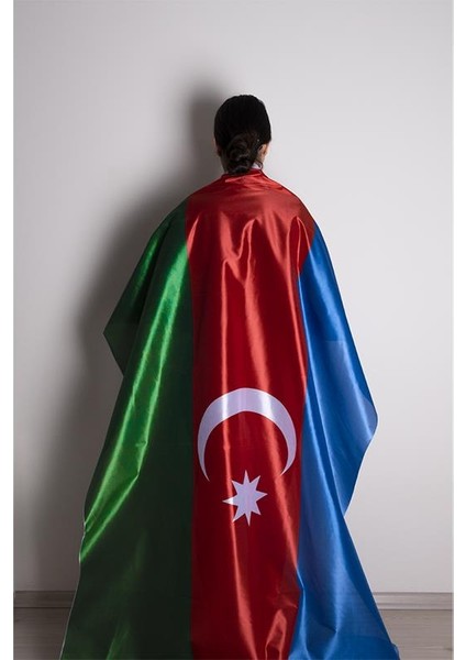Azerbaycan Bayrağı Raşel Kumaş Dijital Baskı 800x1200 cm