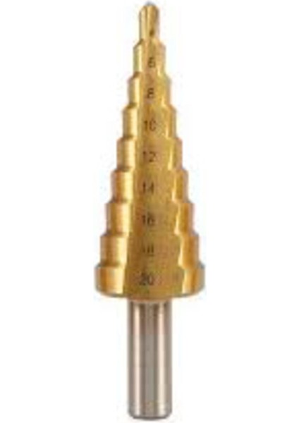 Kademeli Matkap Ucu Hss Kozalak Titanyum 4mm-20mm