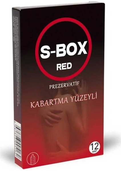 River World S-Box 12 Adet Prezervatif Kabartma Yüzeyli