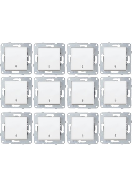 Byobu Beyaz Vavien (Çerçeve Hariç) 12 Adet modelleri