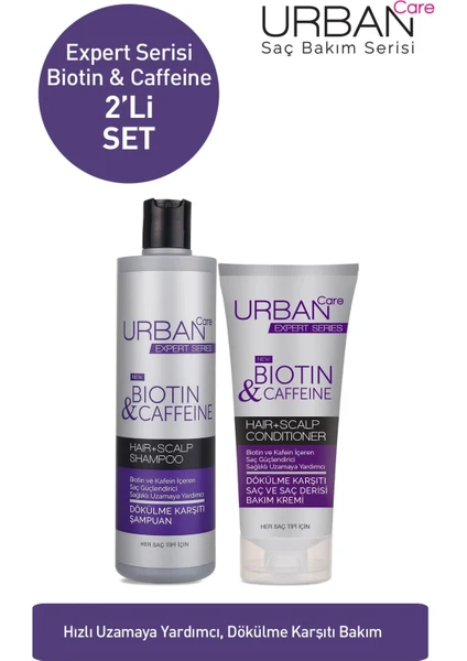 Urban Care Expert Biotin & Caffeine Şampuan + Krem 2'li Set