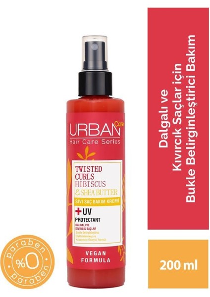 URBAN Care Hibiscus&Shea Butter Kıvırcık ve Dalgalı Saçlara Özel Saç Bakım Seti-Vegan