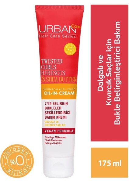 URBAN Care Hibiscus&Shea Butter Kıvırcık ve Dalgalı Saçlara Özel Saç Bakım Seti-Vegan