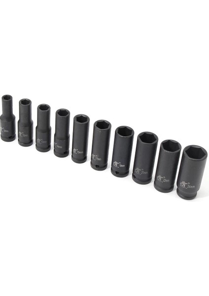 5490 1/2" Derin Havalı Lokma Anahtar Takımı 10 Parça (Metrik)