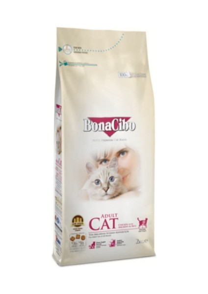 Adult Cat Tavuklu Hamsi ve Pirinç Eşliğinde Yetişkin Kedi Maması 2 kg