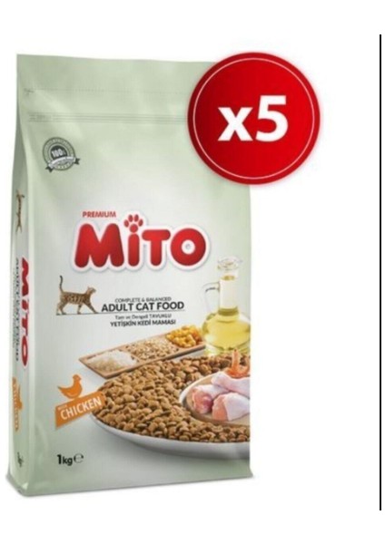 Adult Cat Tavuklu Yetişkin Kedi Maması 1 kg x 5 Adet Tavuklu fiyatları