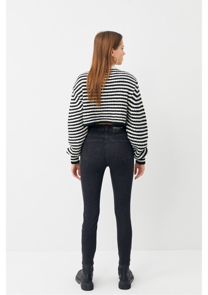 Kadın Antrasit Süper Yüksek Bel Skinny Jean fiyatları