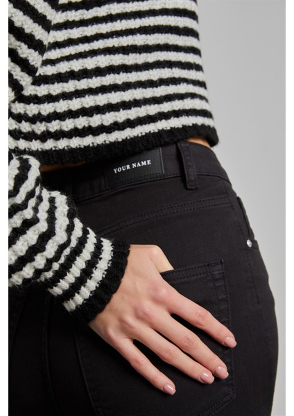 Yüksek Bel Siyah Skinny Jean indirimleri
