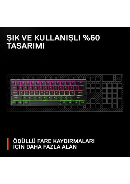 Steelseries Apex Pro Mini Wireless Kablosuz Mekanik Oyuncu Klavyesi