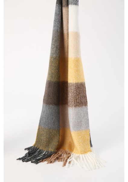 Kareli Püsküllü Atkı