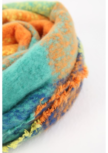 Püsküllü Kareli Atkı modelleri