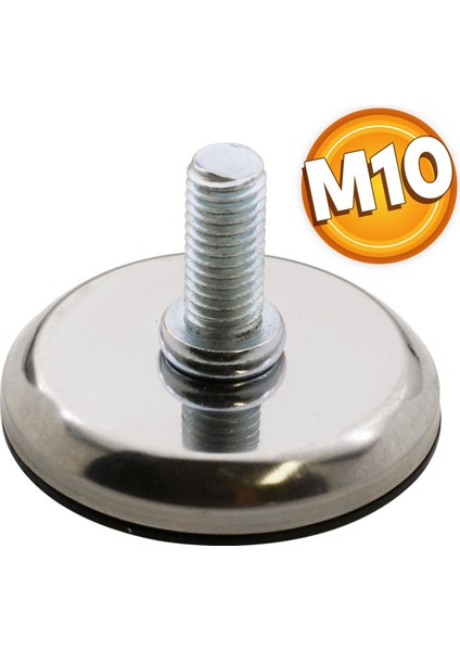 Ayder Metal Bingo Mobilya Ayağı Krom M10