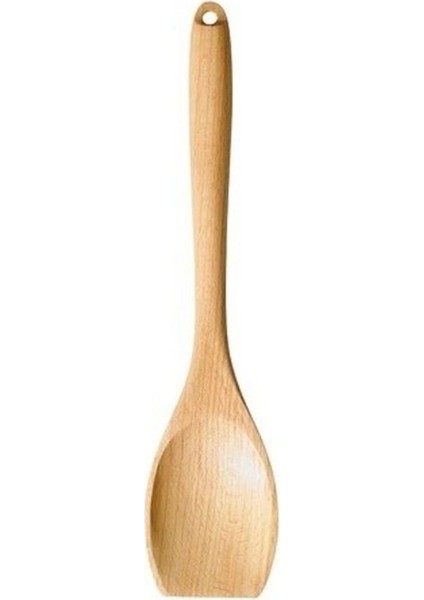 Ahşap Servis Kaşığı Tahta Kaşık Köşeli