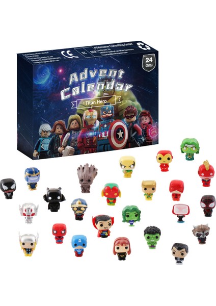 24 Gün Advent Takvim Avengers Marvel Doll (Yurt Dışından)