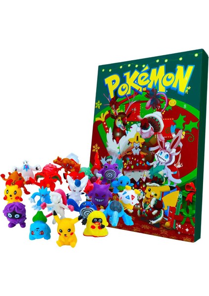 24PCS Pokemon Noel Advent Takvimi (Yurt Dışından)