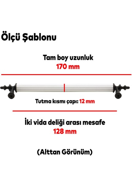 Çekmece Mutfak Dolap Kapak Kulpu Kulbu 128 mm Beyaz Metal Kulp modelleri