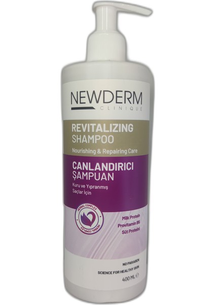 Newderm Canlandırıcı Şampuan Kuru Ve Yıpranmış Saçlar Için 400 Ml