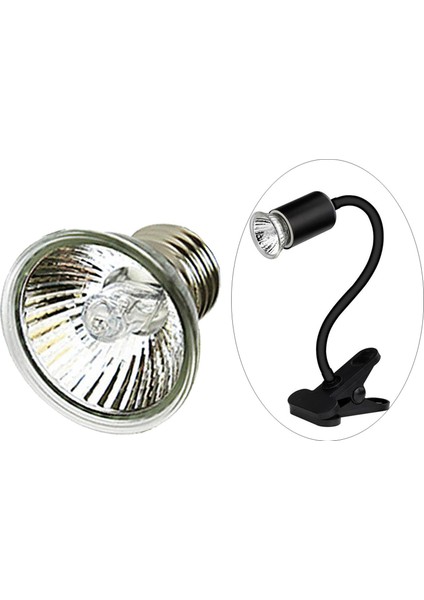 Sürüngenler Için Kelepçe Lambası Fikstürü. Terraryum Habitat Aydınlatma ve Isı Lambası 25W Ampuller indirimleri