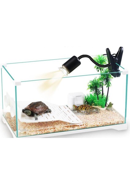 Sürüngenler Için Kelepçe Lambası Fikstürü. Terrarium Habitat Aydınlatma ve Isı Lambası Esnek Klip 1