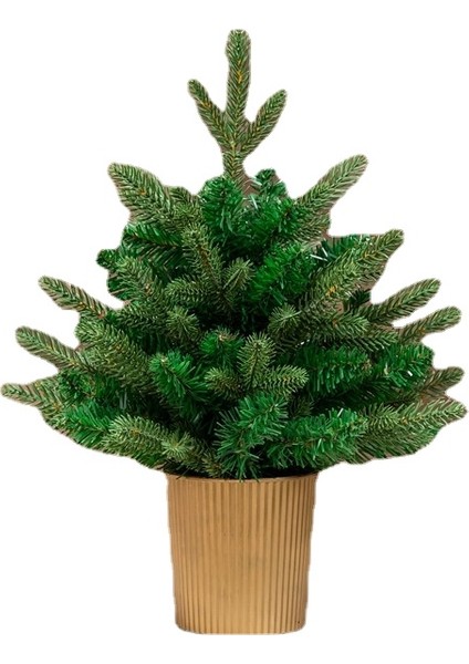 Simülasyon Pe Altın Lavabo Masaüstü Noel Ağacı (Yurt Dışından)