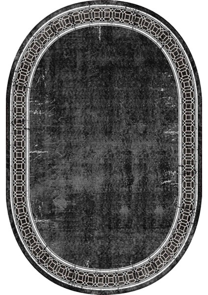 Dijital Baskılı Kaymaz Taban Yıkanabilir Oval Salon Halısı Mutfak Halısı Yolluk NDO-HT-238