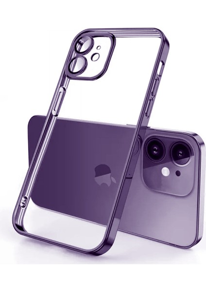 iPhone 11 Kılıf 3D Kamera ve Lens Korumalı Ultra Lüks Razer Platin Silicone Case